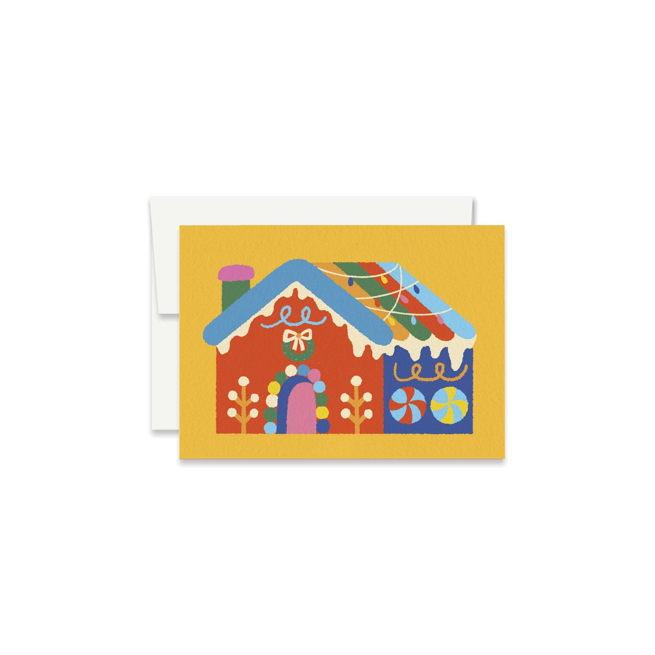 Gingerbread House Holiday Mini Greeting Card