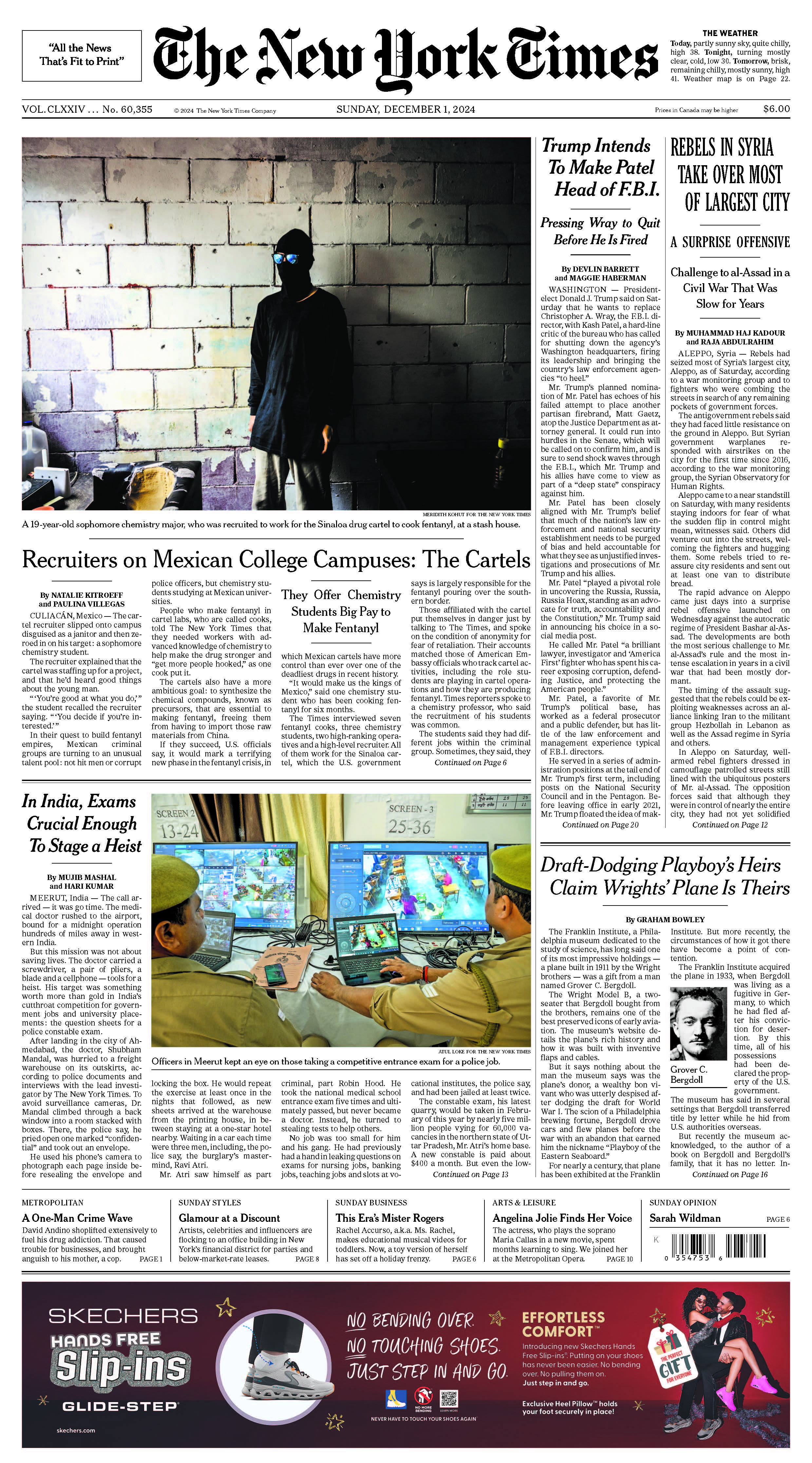 The New York Times; Sunday, December 1, 2024