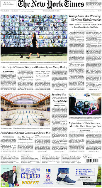 The New York Times; Sunday, March 17, 2024