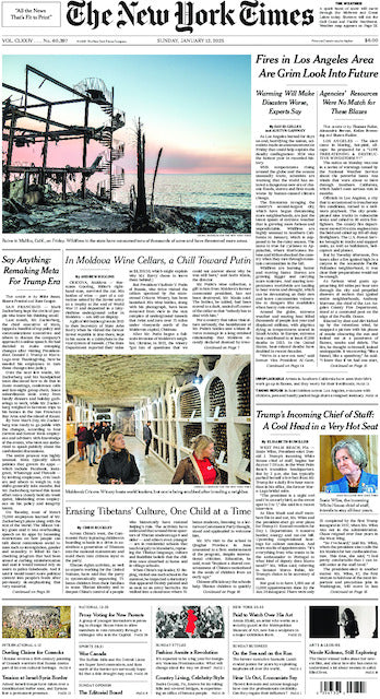 The New York Times; Sunday, January 12, 2025